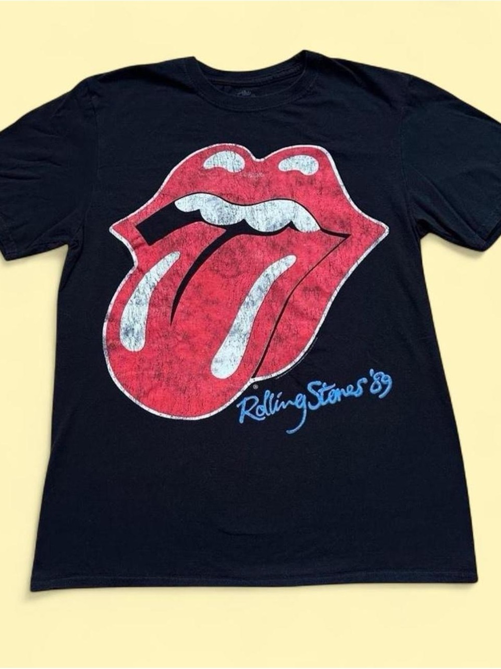 Black 2013 Rolling Stones graphic band t shirt Medium